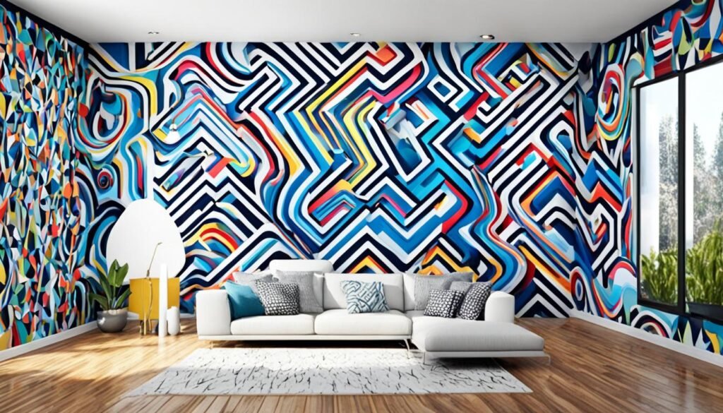 3D wall painting designs for modern room design