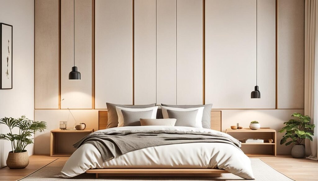 Japandi Bedroom Lighting Inspiration